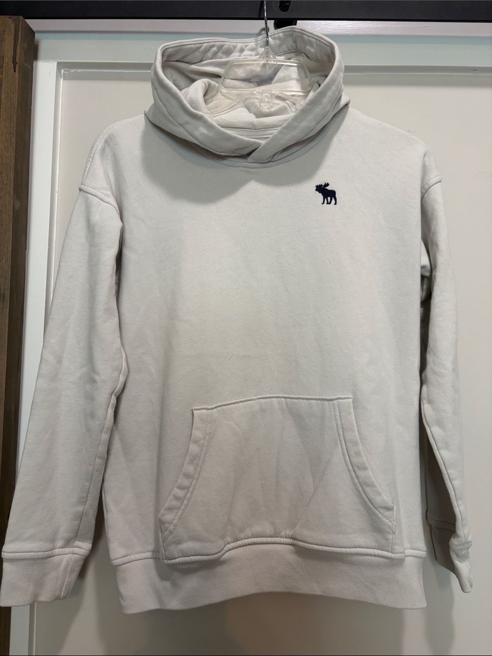 Abercrombie & Fitch Cream Pullover Hoodie - Men's